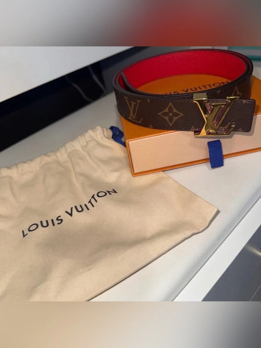 Louis Vuitton Women’s LV Initiales 30mm Reversible Belt